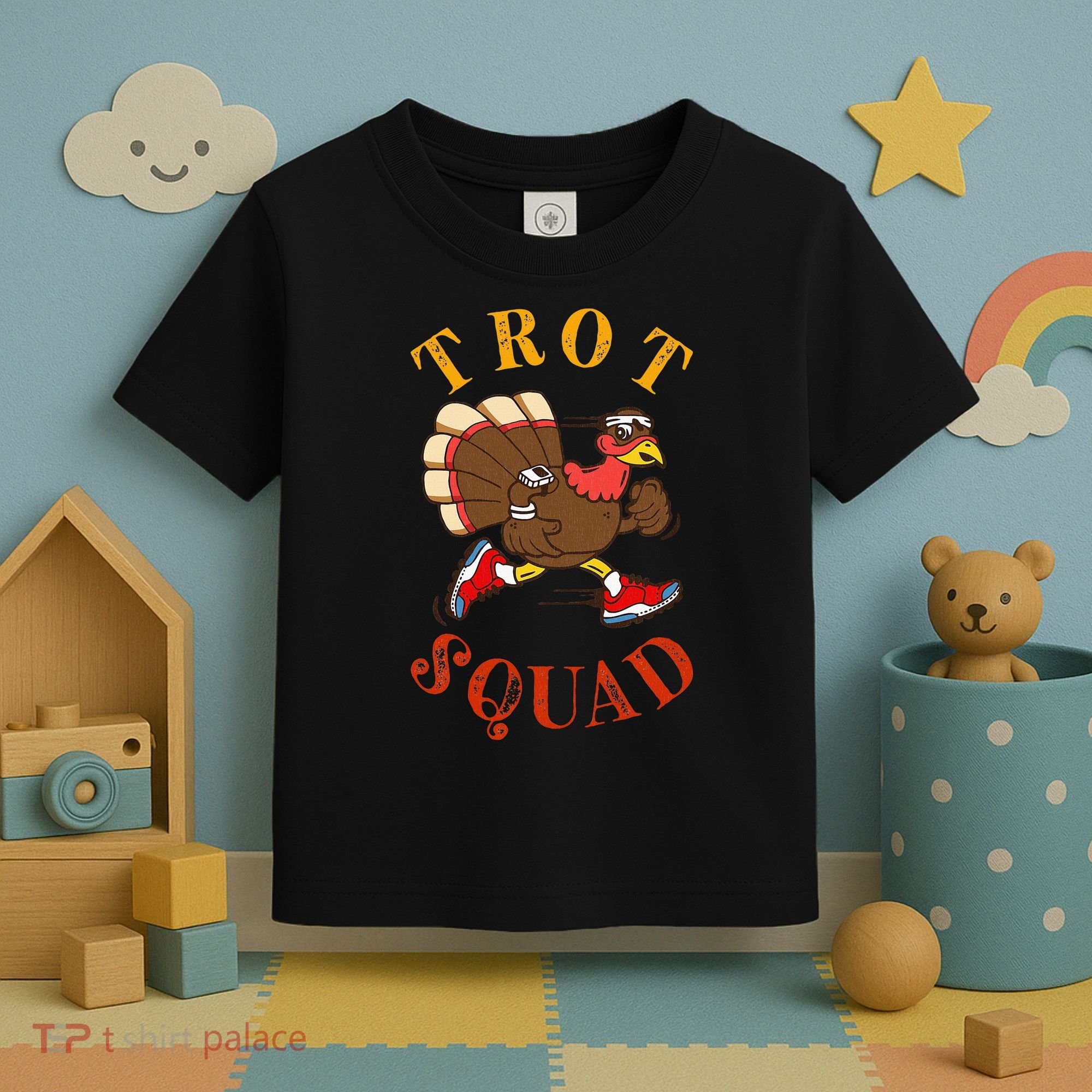 Trot Squad Thanksgiving Turkey Trot Costume Toddler T-Shirt