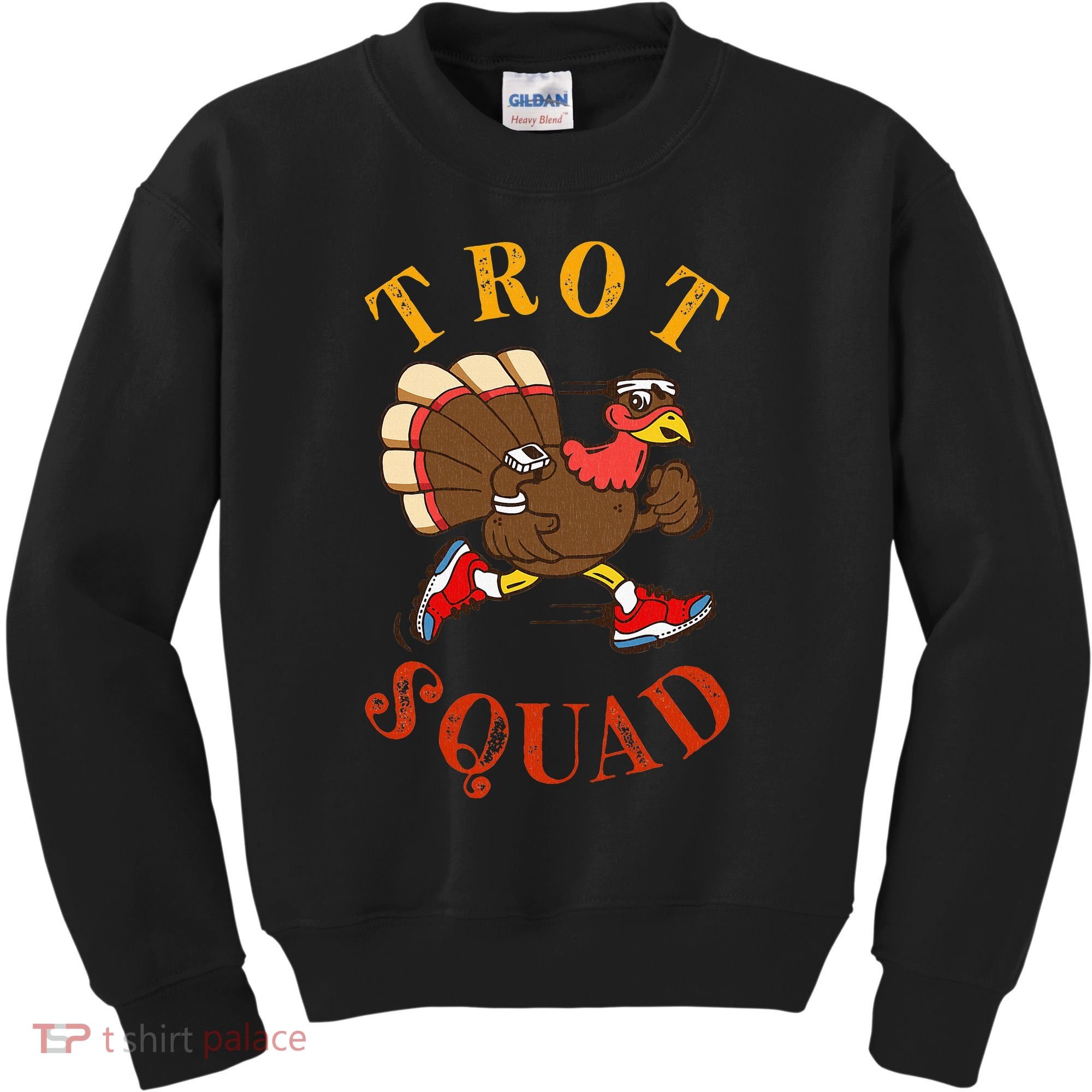 Trot Squad Thanksgiving Turkey Trot Costume Kids Sweatshirt