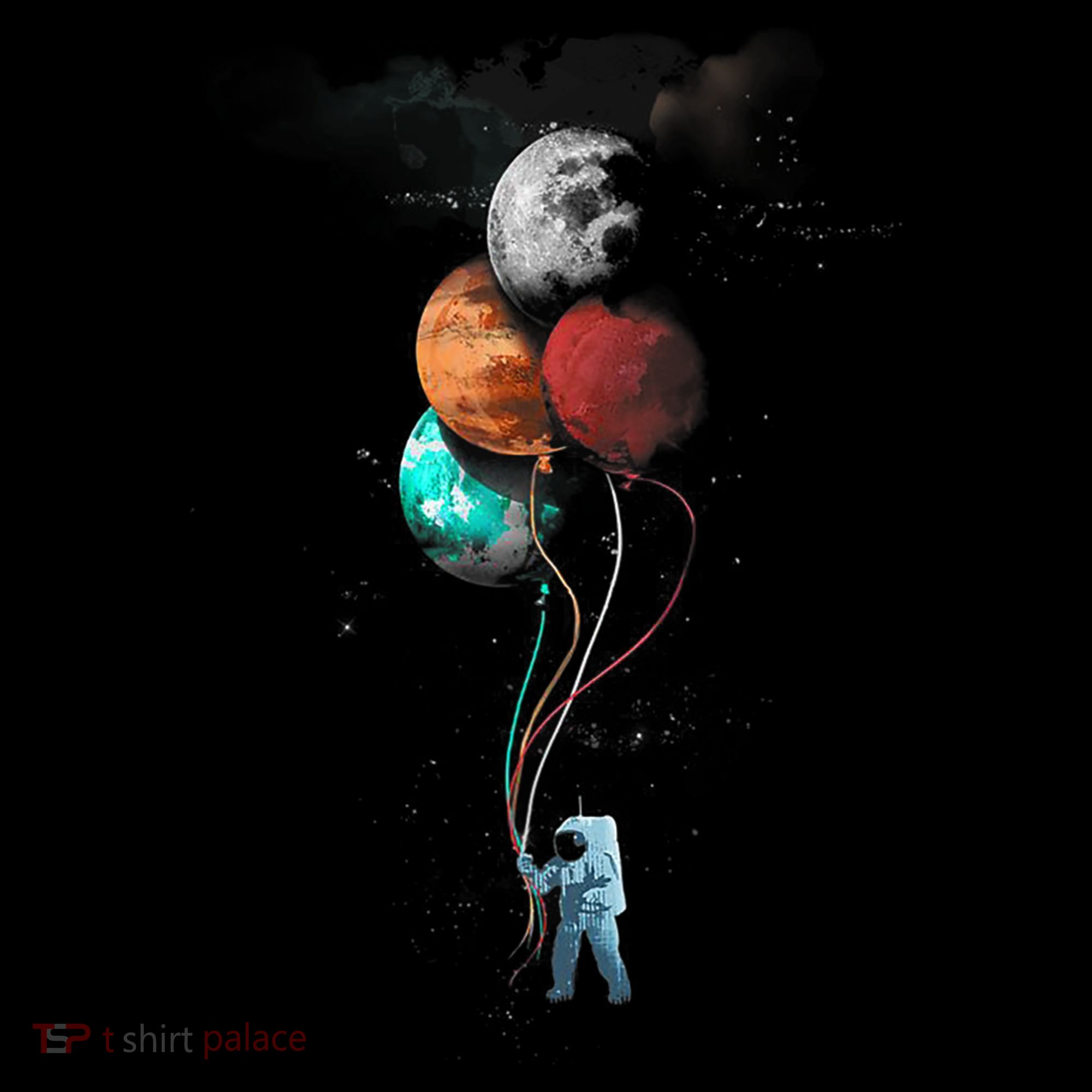 The Spaceman's Trip Astronaut Space Planets Balloons Sweatshirt