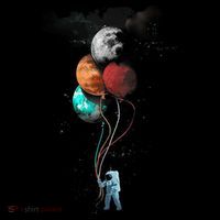The Spaceman's Trip Astronaut Space Planets Balloons Ornament thumb 1