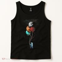 The Spaceman's Trip Astronaut Space Planets Balloons Tank Top thumb 2