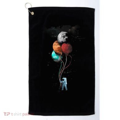 The Spaceman's Trip Astronaut Space Planets Balloons Golf Towel