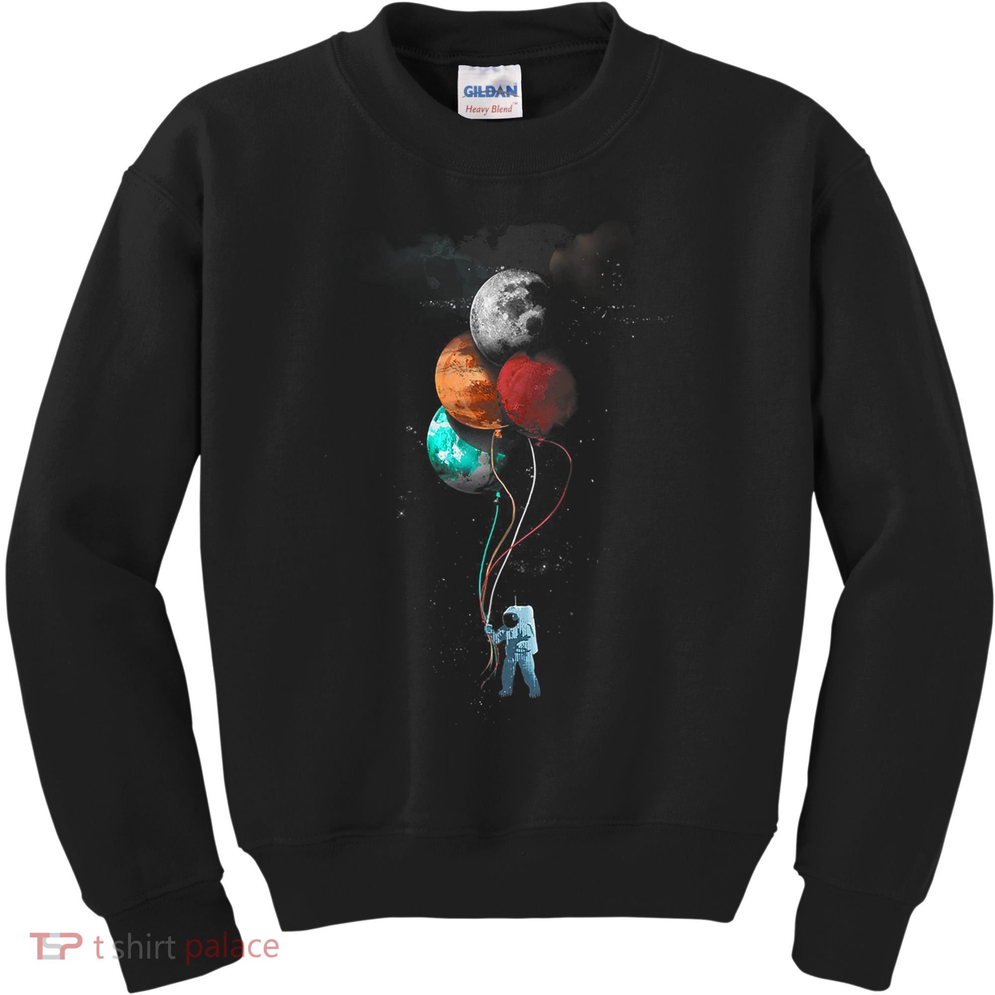 The Spaceman's Trip Astronaut Space Planets Balloons Kids Sweatshirt