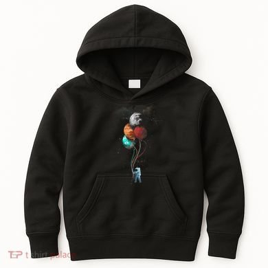The Spaceman's Trip Astronaut Space Planets Balloons Kids Hoodie