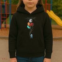 The Spaceman's Trip Astronaut Space Planets Balloons Kids Hoodie thumb 3