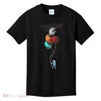 The Spaceman's Trip Astronaut Space Planets Balloons Kids T-Shirt thumb 0