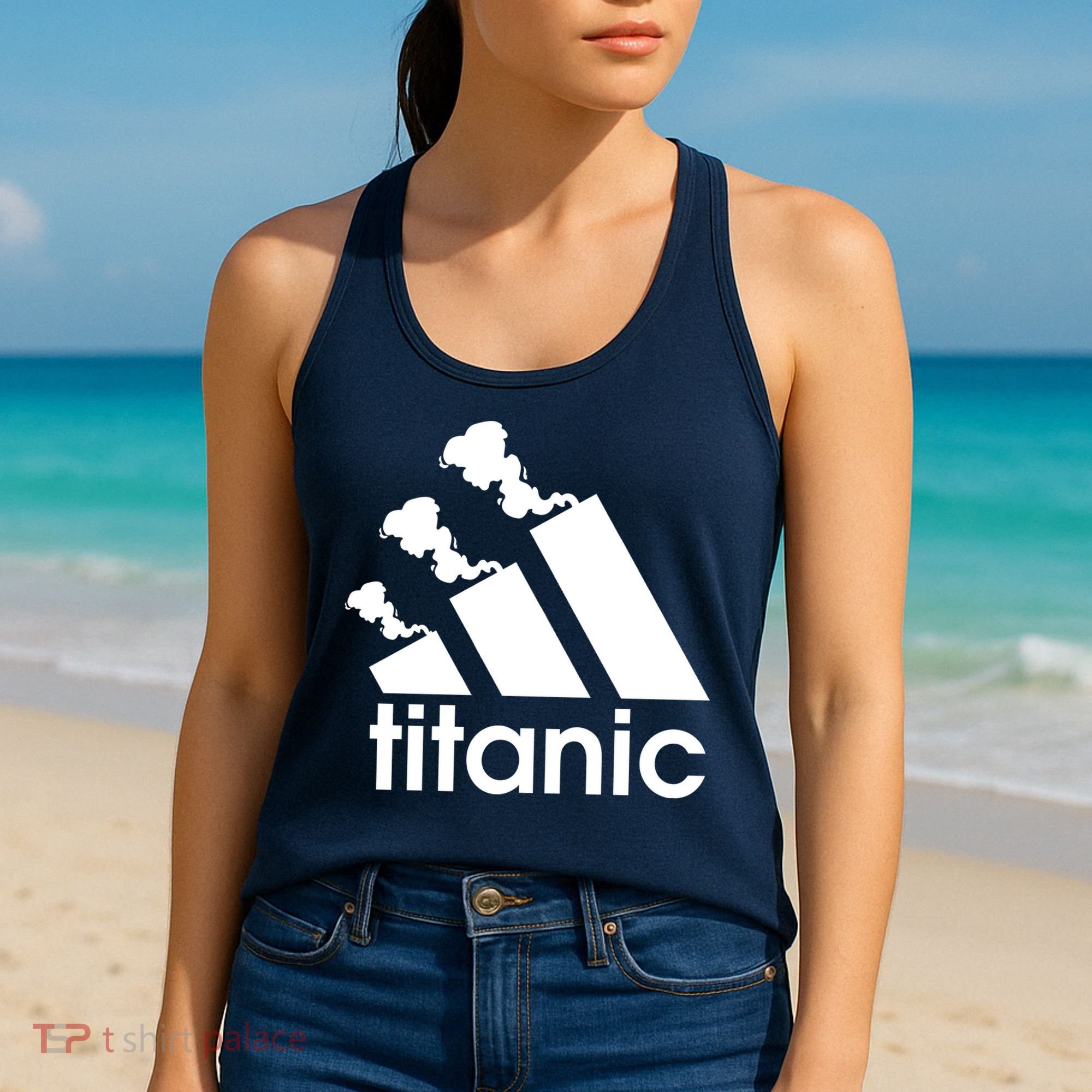 Titanic Sinking Too Soon Parody Spoof Women's Tank Top