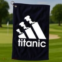 Titanic Sinking Too Soon Parody Spoof Golf Towel thumb 1