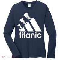 Titanic Sinking Too Soon Parody Spoof Women's Long Sleeve Shirt thumb 0