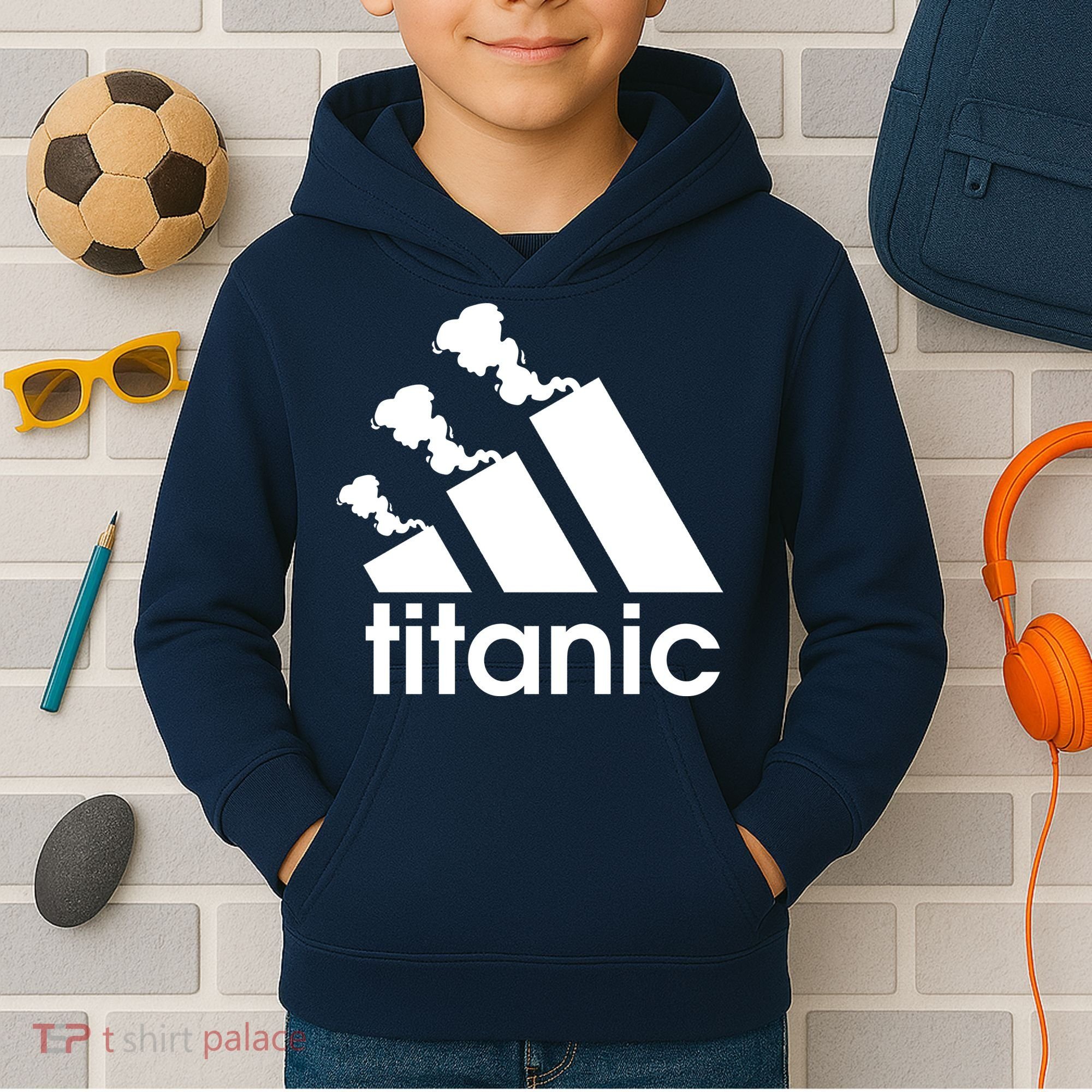 Titanic Sinking Too Soon Parody Spoof Kids Hoodie