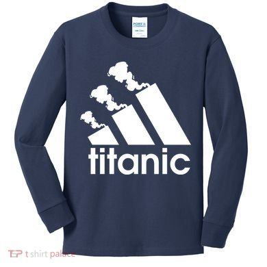 Titanic Sinking Too Soon Parody Spoof Kids Long Sleeve Shirt