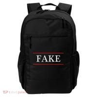 That Says The Word Fake On It Backpack thumb 0
