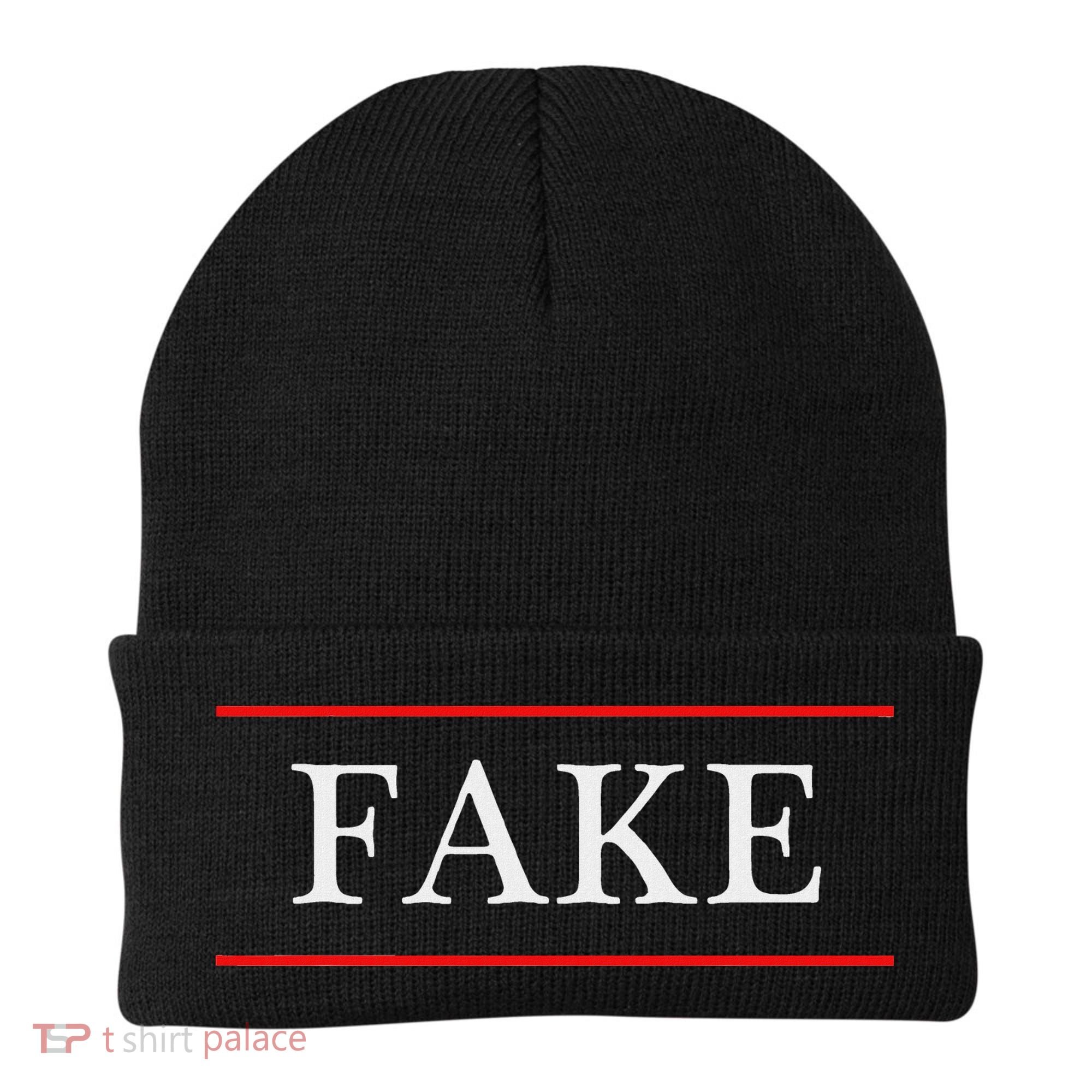 That Says The Word Fake On It Beanie
