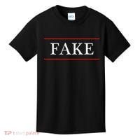 That Says The Word Fake On It Kids T-Shirt thumb 0