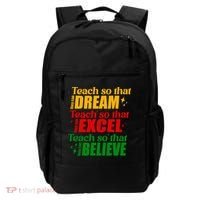 Teach So They Can Dream Excel Believe Black History Month Backpack thumb 0