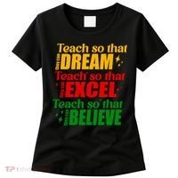 Teach So They Can Dream Excel Believe Black History Month Women's T-Shirt thumb 0