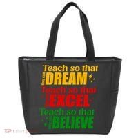 Teach So They Can Dream Excel Believe Black History Month Tote Bag thumb 0