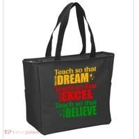 Teach So They Can Dream Excel Believe Black History Month Tote Bag thumb 2