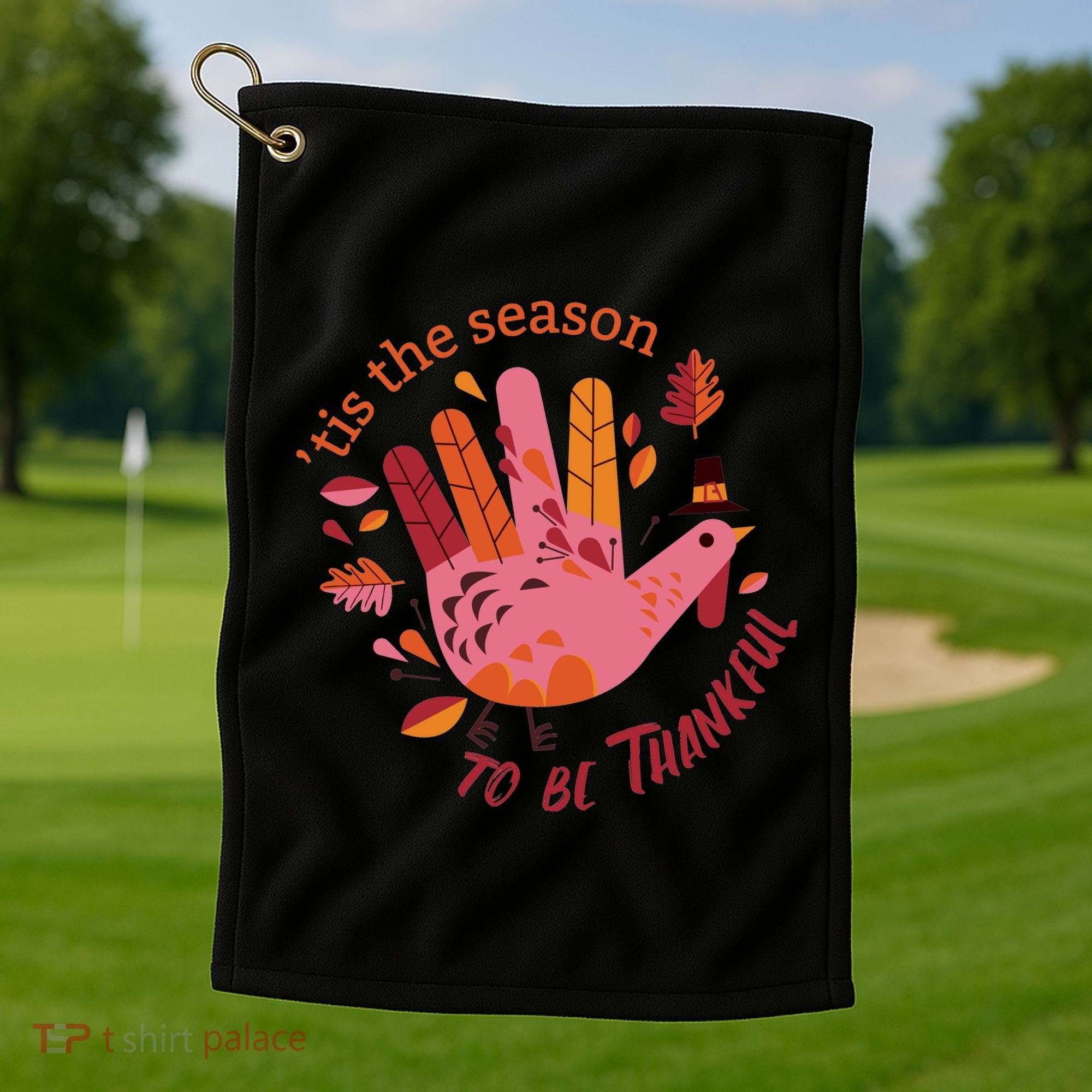 Thankful Season Turkey Golf Towel