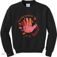 Thankful Season Turkey Kids Sweatshirt thumb 0