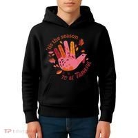 Thankful Season Turkey Kids Hoodie thumb 4