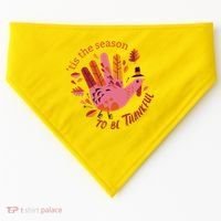 Thankful Season Turkey USA-Made Doggie Bandana thumb 0