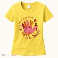 Thankful Season Turkey Women's T-Shirt thumb 0