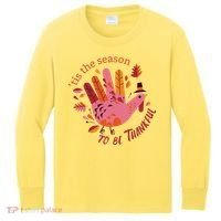 Thankful Season Turkey Kids Long Sleeve Shirt thumb 0