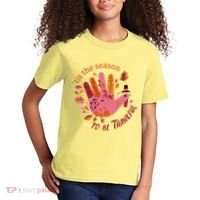 Thankful Season Turkey Kids T-Shirt thumb 2