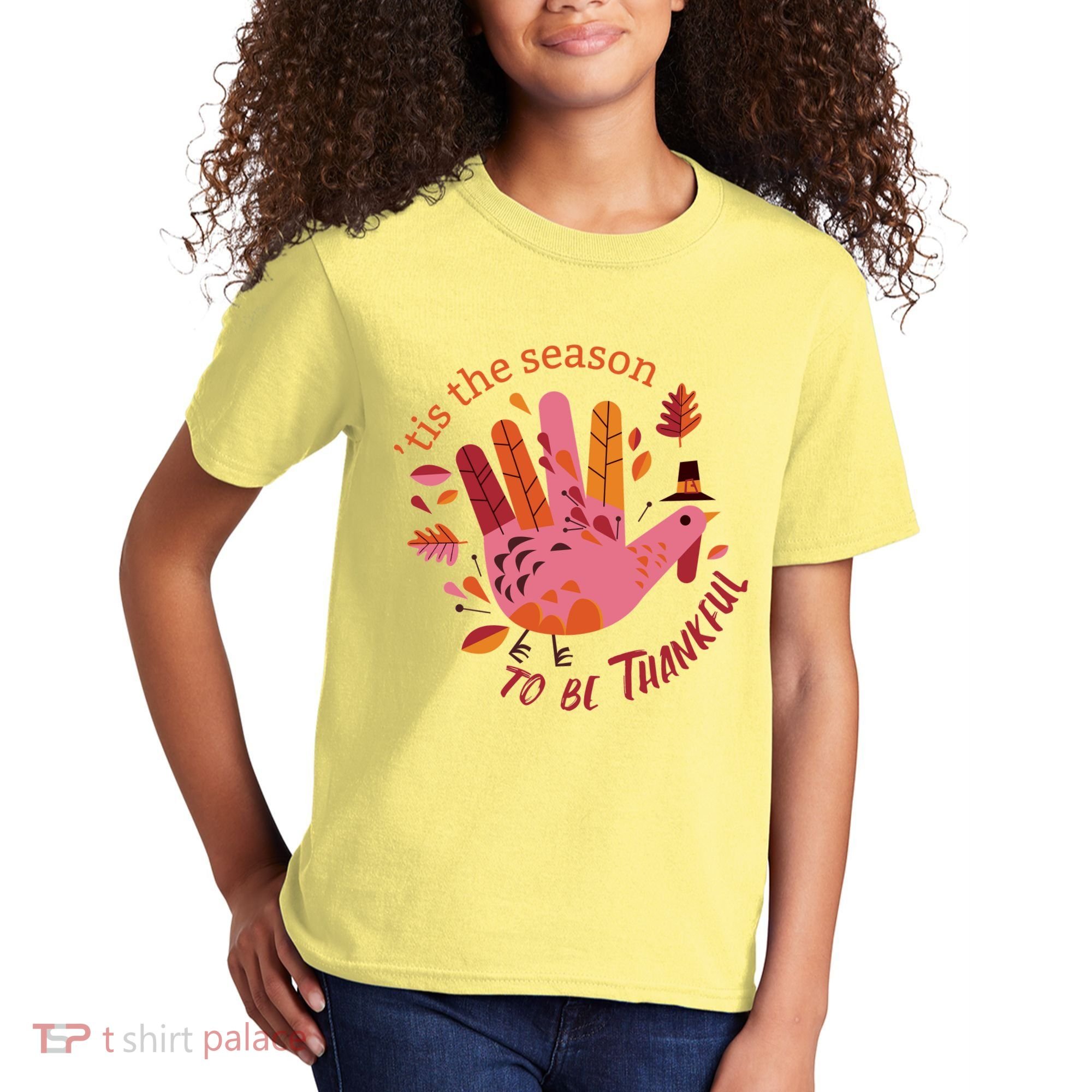 Thankful Season Turkey Kids T-Shirt