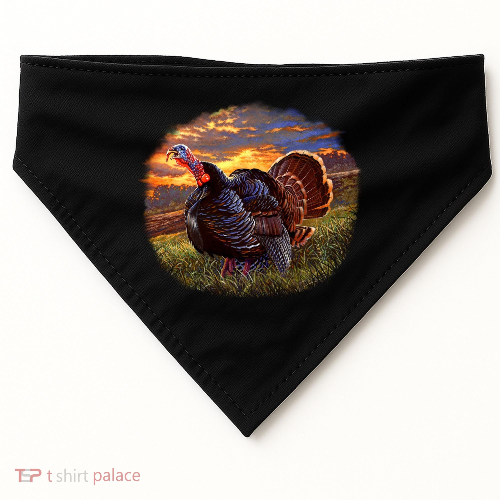The Sunrise Turkey USA-Made Doggie Bandana