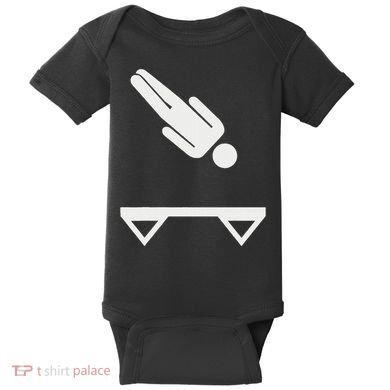 Trampoline Symbol Baby Bodysuit
