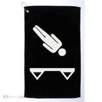 Trampoline Symbol Golf Towel thumb 0