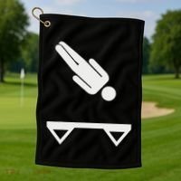 Trampoline Symbol Golf Towel thumb 1