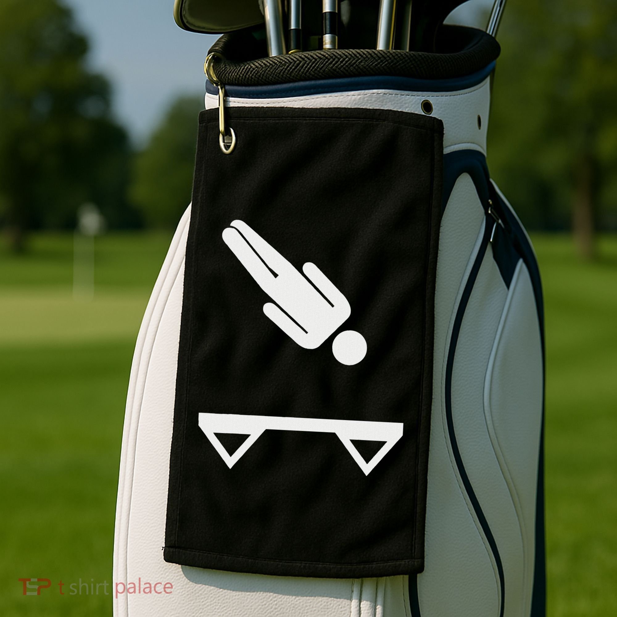 Trampoline Symbol Golf Towel