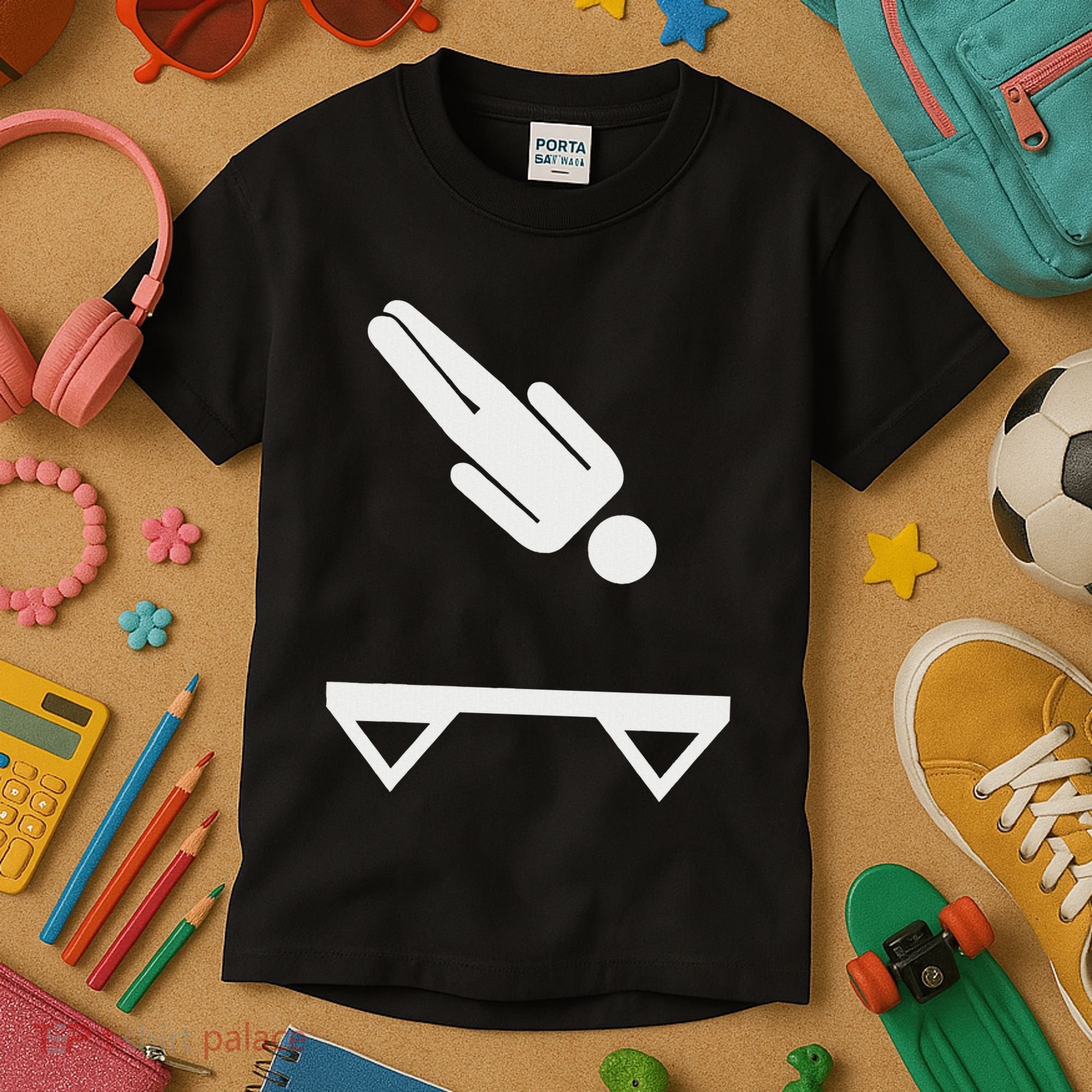 Trampoline Symbol Kids T-Shirt