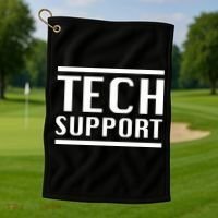 Tech Support Golf Towel thumb 1