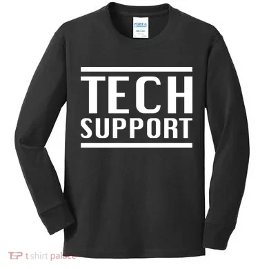 Tech Support Kids Long Sleeve Shirt