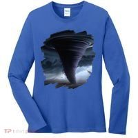 Tornado Storm Tornados Nature Weather Chaser Meteorologist Women's Long Sleeve Shirt thumb 0