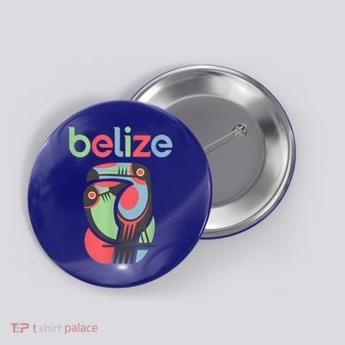 Tropical Summer Toucan Bird Colorful Belize Souvenir Button