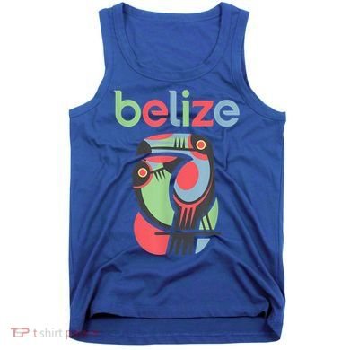 Tropical Summer Toucan Bird Colorful Belize Souvenir Tank Top
