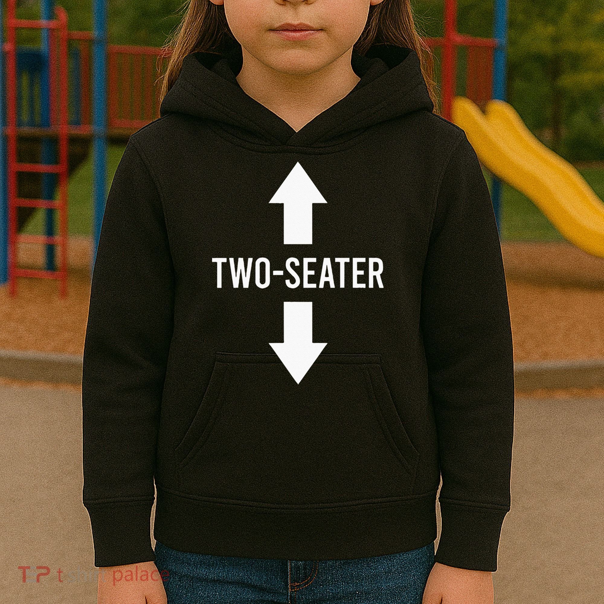 Two Seater TwoSeater 2 Seater Two Seater Kids Hoodie