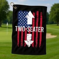 Two Seater TwoSeater 2 Seater Two Seater Golf Towel thumb 1