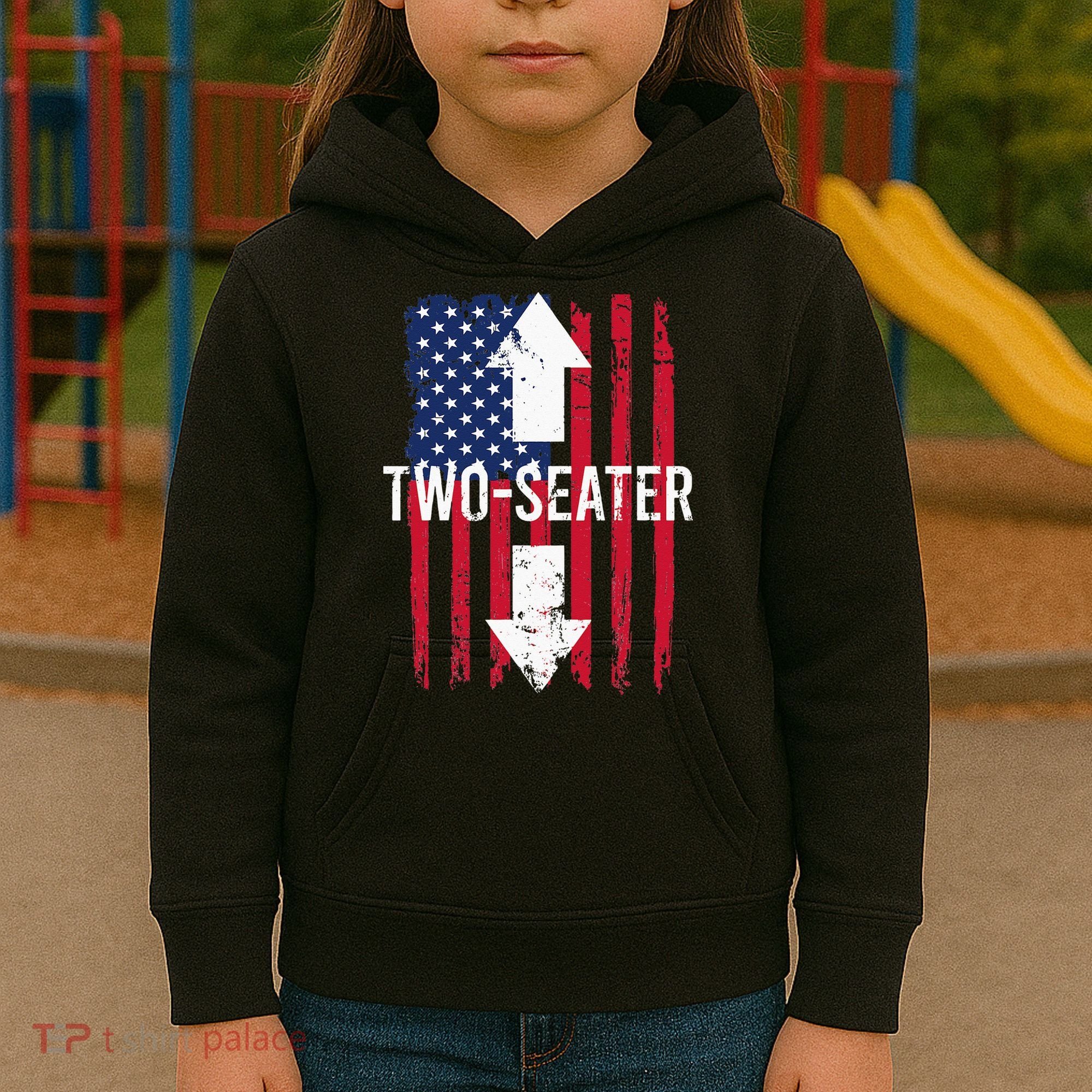 Two Seater TwoSeater 2 Seater Two Seater Kids Hoodie