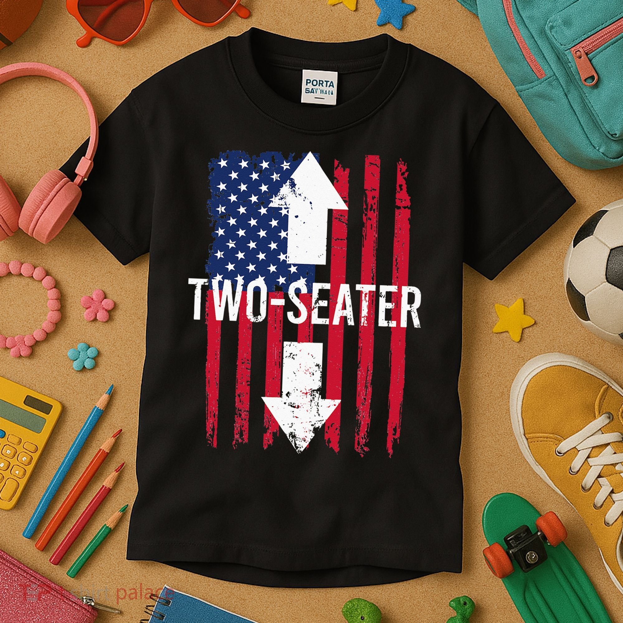 Two Seater TwoSeater 2 Seater Two Seater Kids T-Shirt