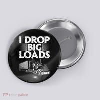 Trucker Semi Truck Driver Lover Button thumb 0