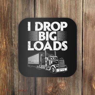 Trucker Semi Truck Driver Lover Coaster