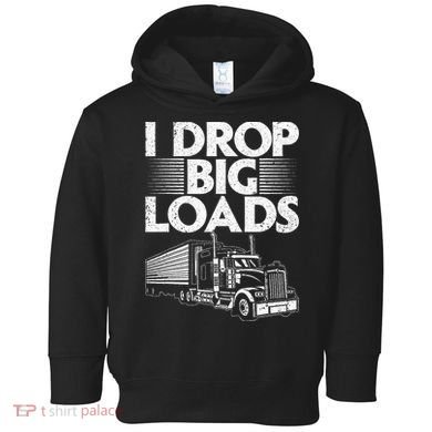 Trucker Semi Truck Driver Lover Toddler Hoodie