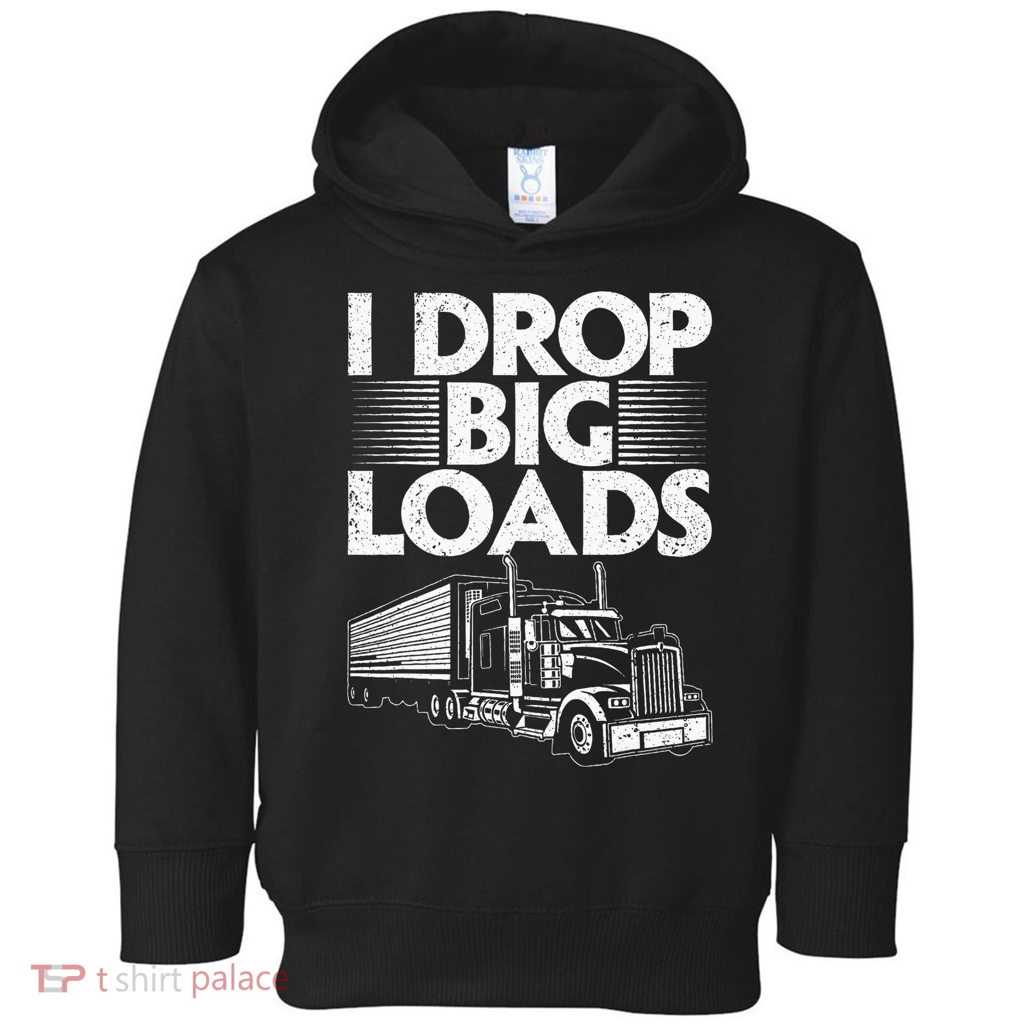 Trucker Semi Truck Driver Lover Toddler Hoodie