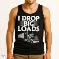 Trucker Semi Truck Driver Lover Tank Top thumb 3